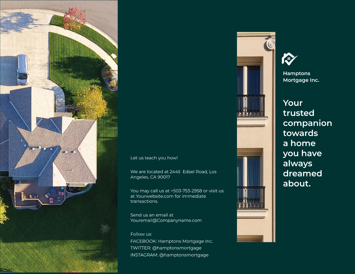 Mortgage Company Tri-Fold Brochure Template
