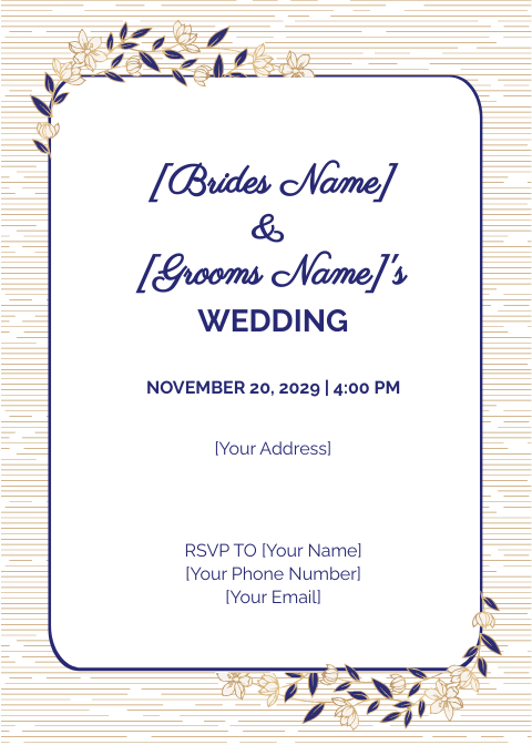 FREE Wedding Invitation Templates & Examples - Edit Online & Download