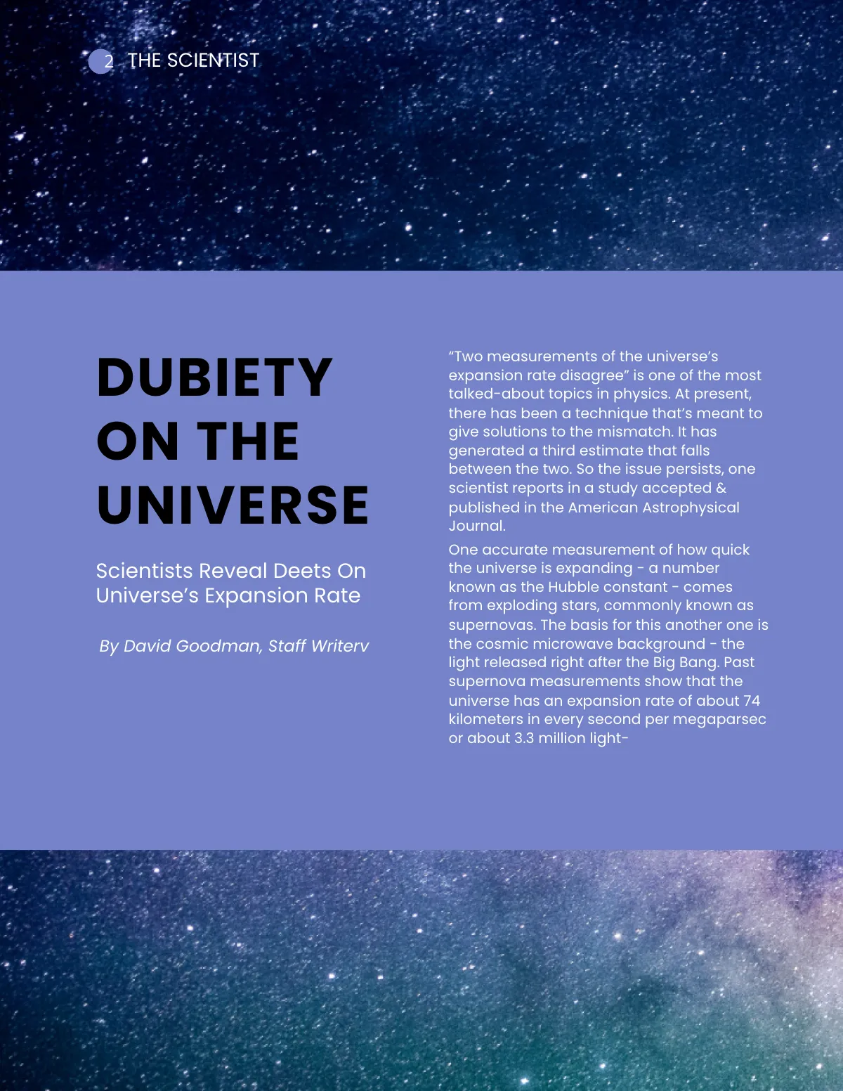 Free Modern Science Magazine Template to Edit Online