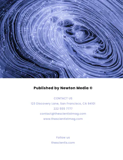 Free Modern Science Magazine Template to Edit Online