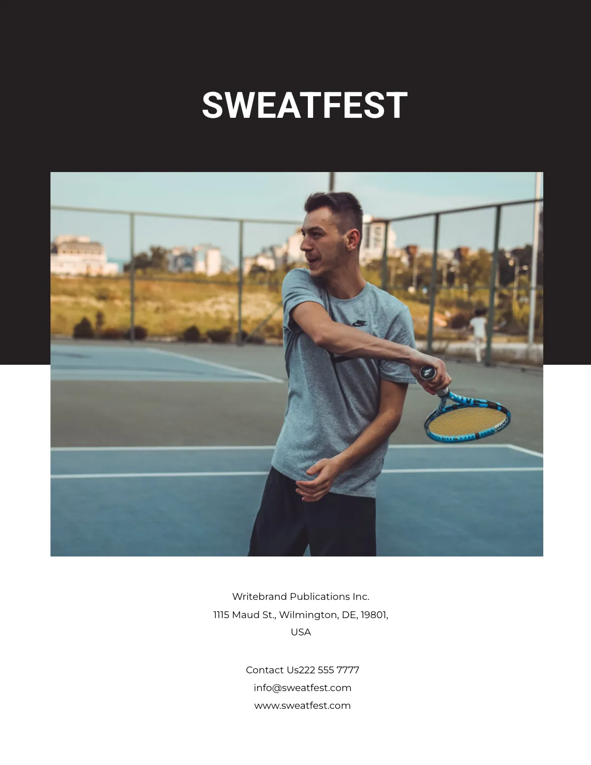 Free Modern Sports Magazine Template to Edit Online