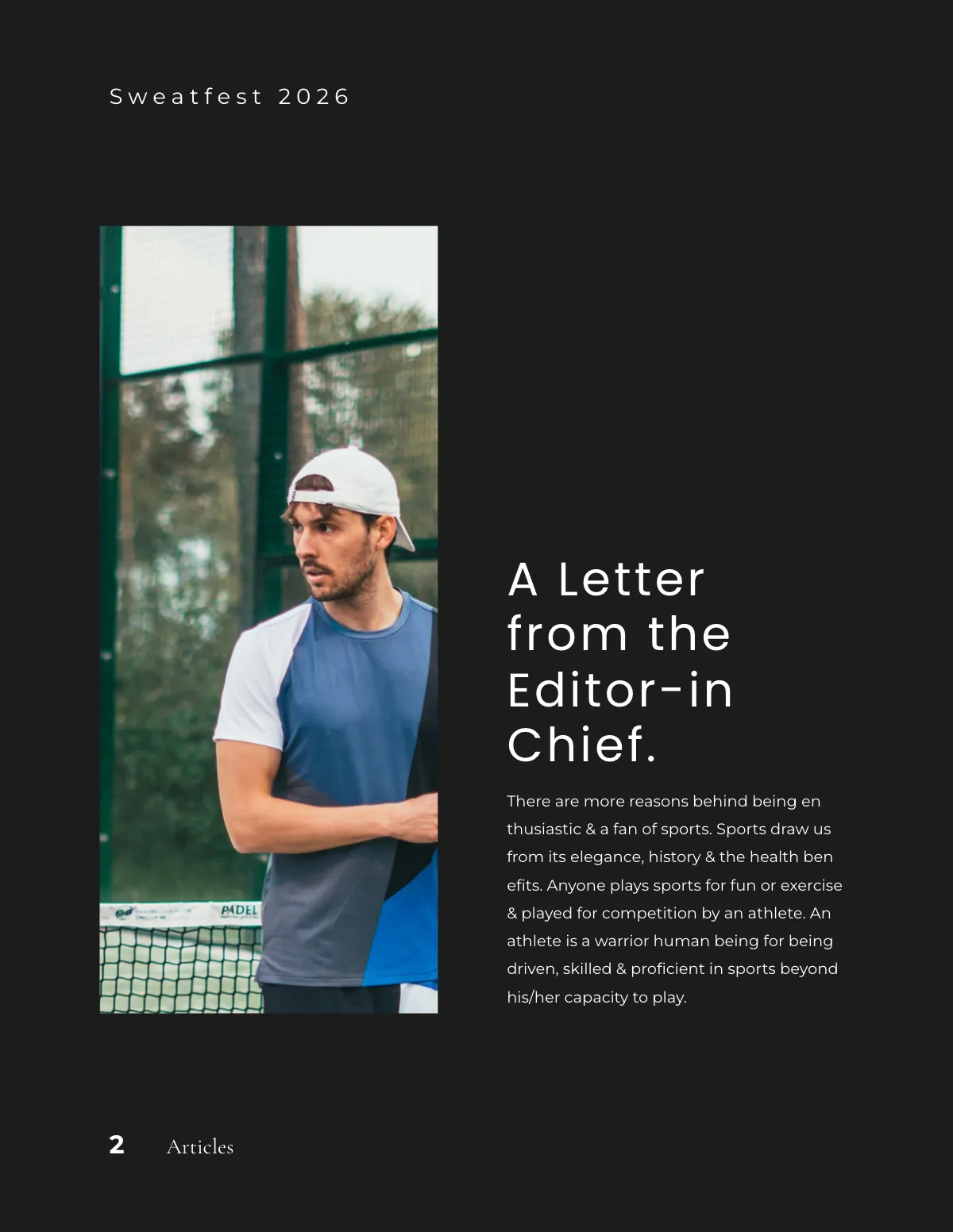 Free Modern Sports Magazine Template to Edit Online