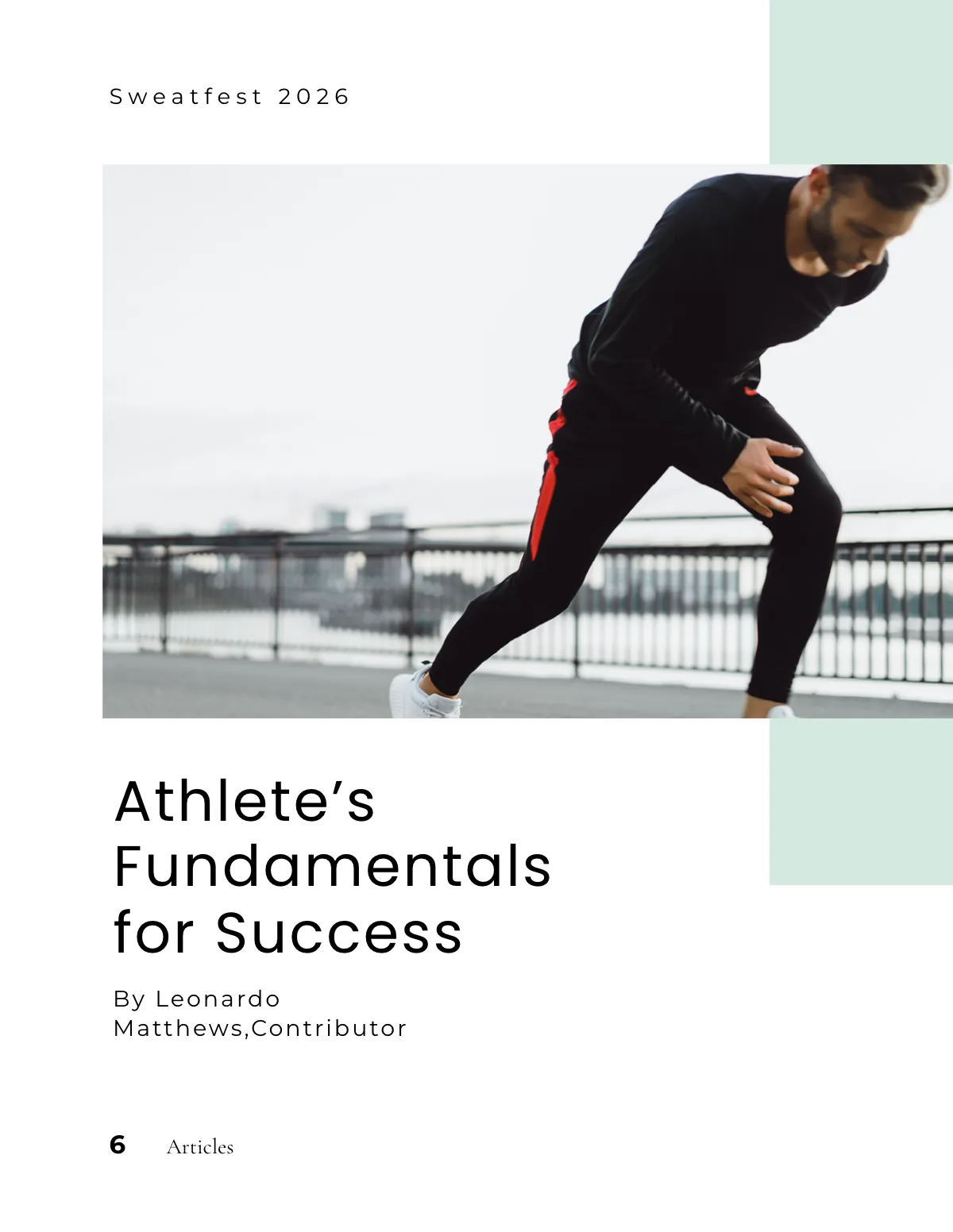 Free Modern Sports Magazine Template to Edit Online