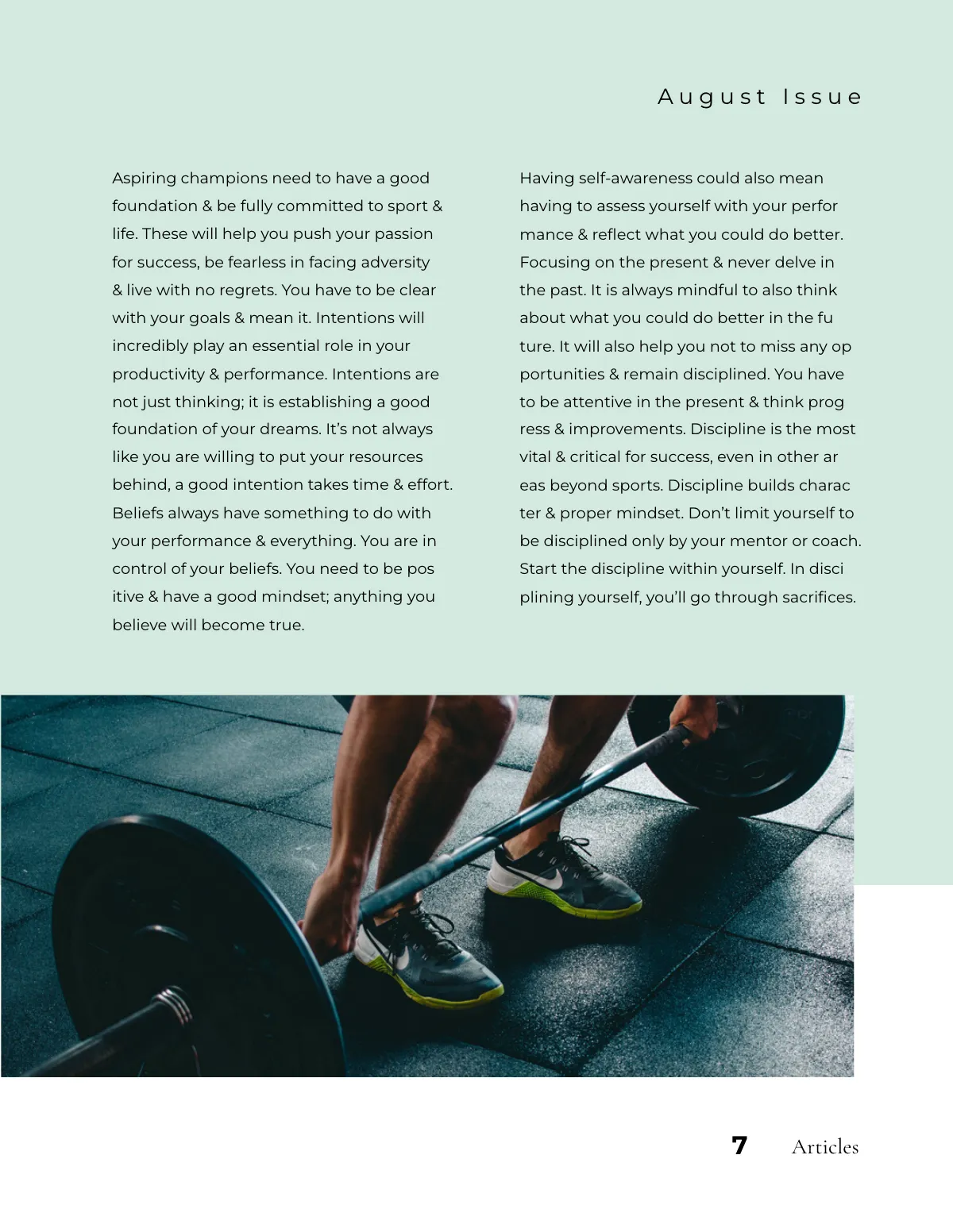 Free Modern Sports Magazine Template to Edit Online