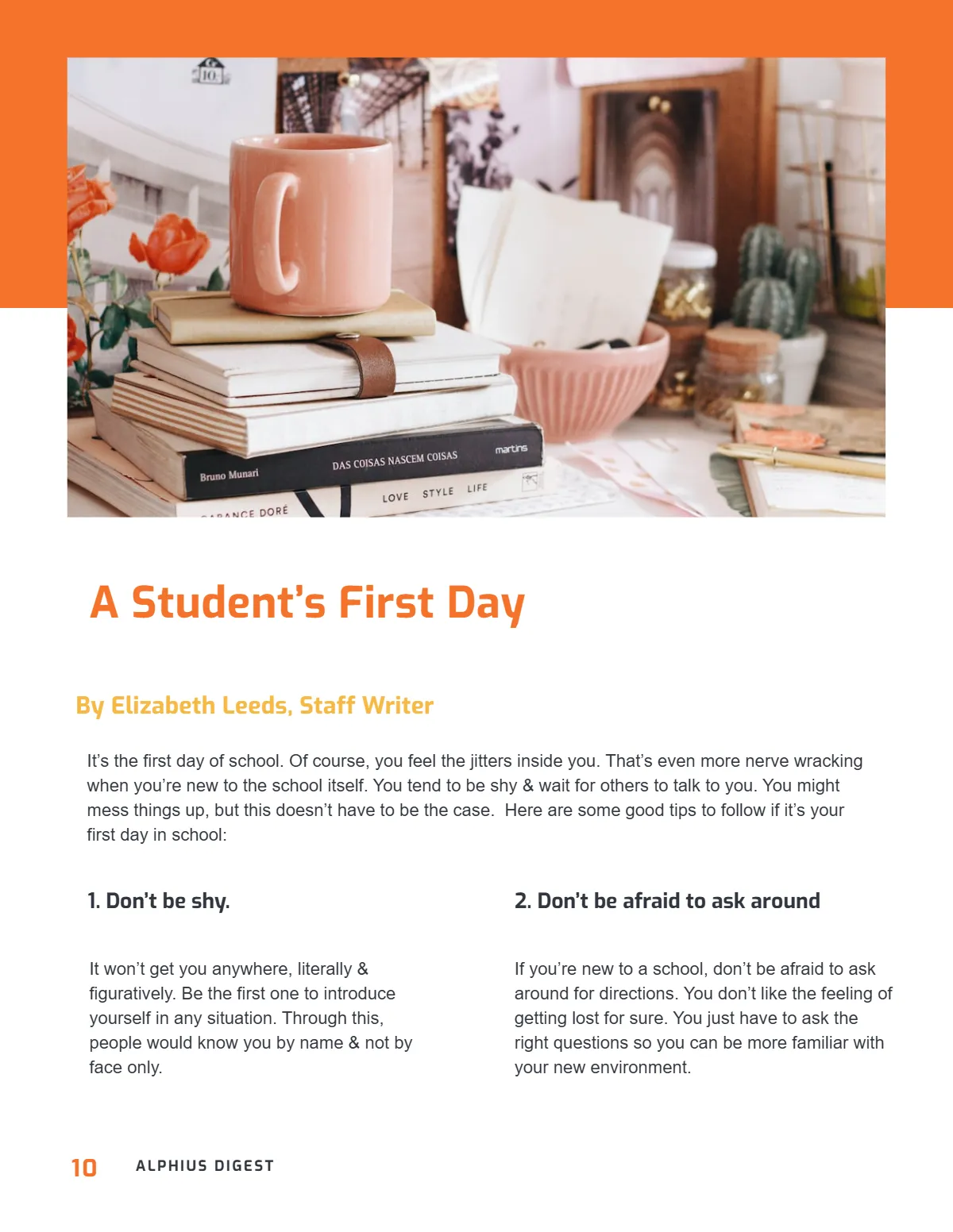 Free Modern Student Magazine Template to Edit Online
