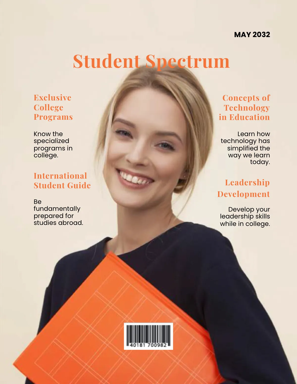 Free University Magazine Template to Edit Online