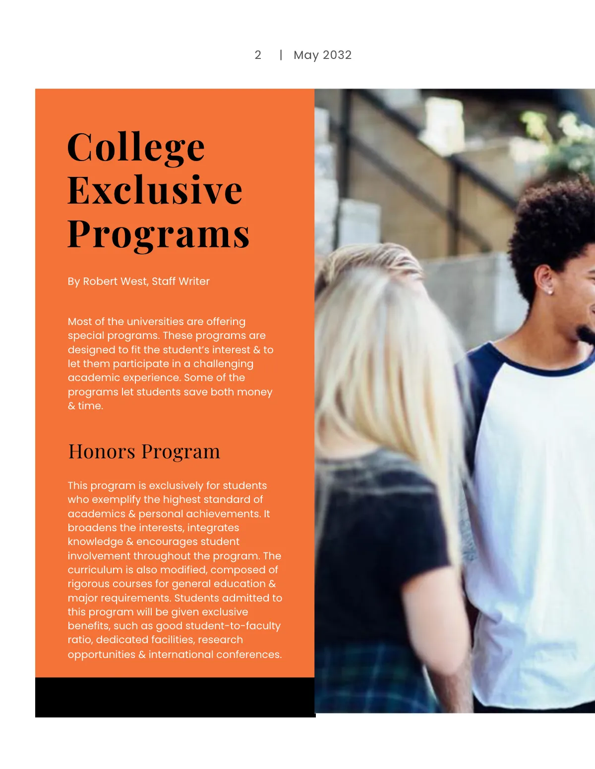 Free University Magazine Template to Edit Online