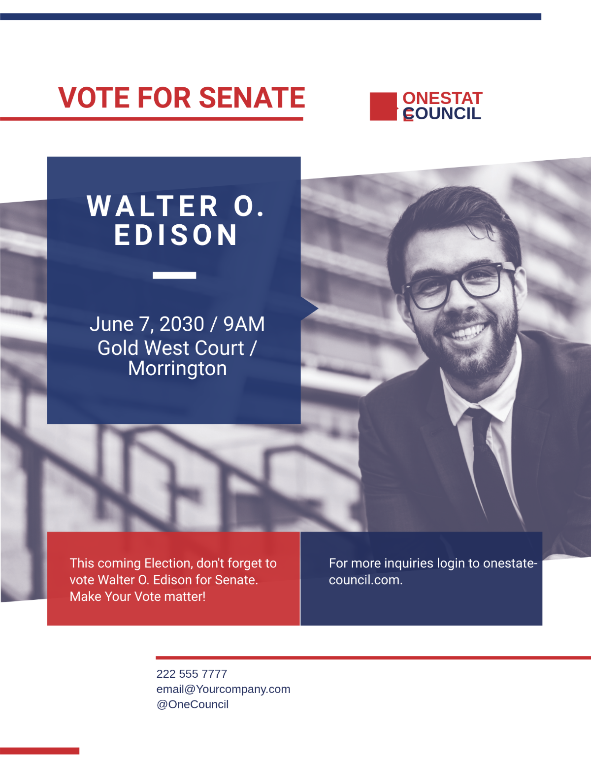 Political Voting Flyer Template