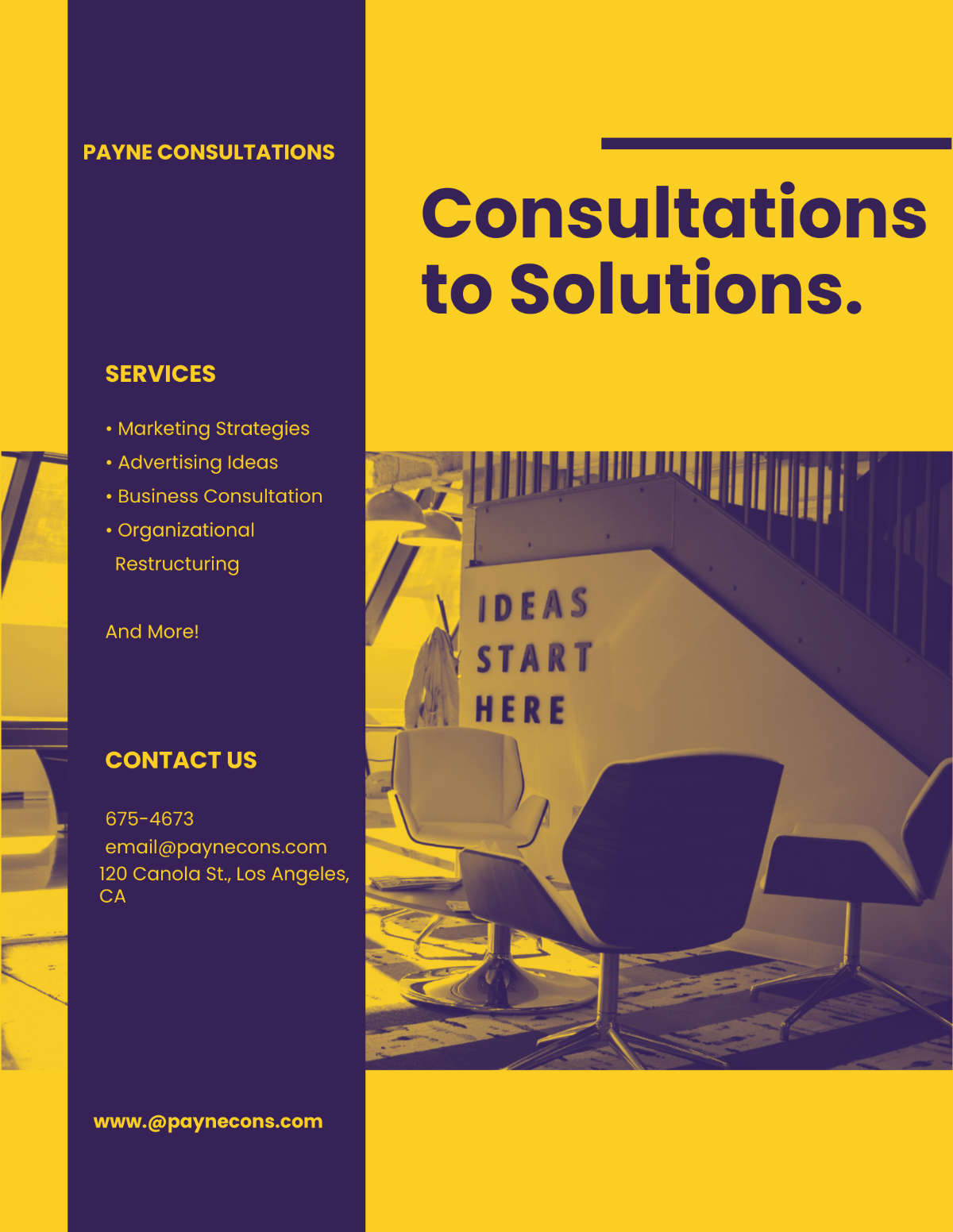 Small Business Consulting Flyer