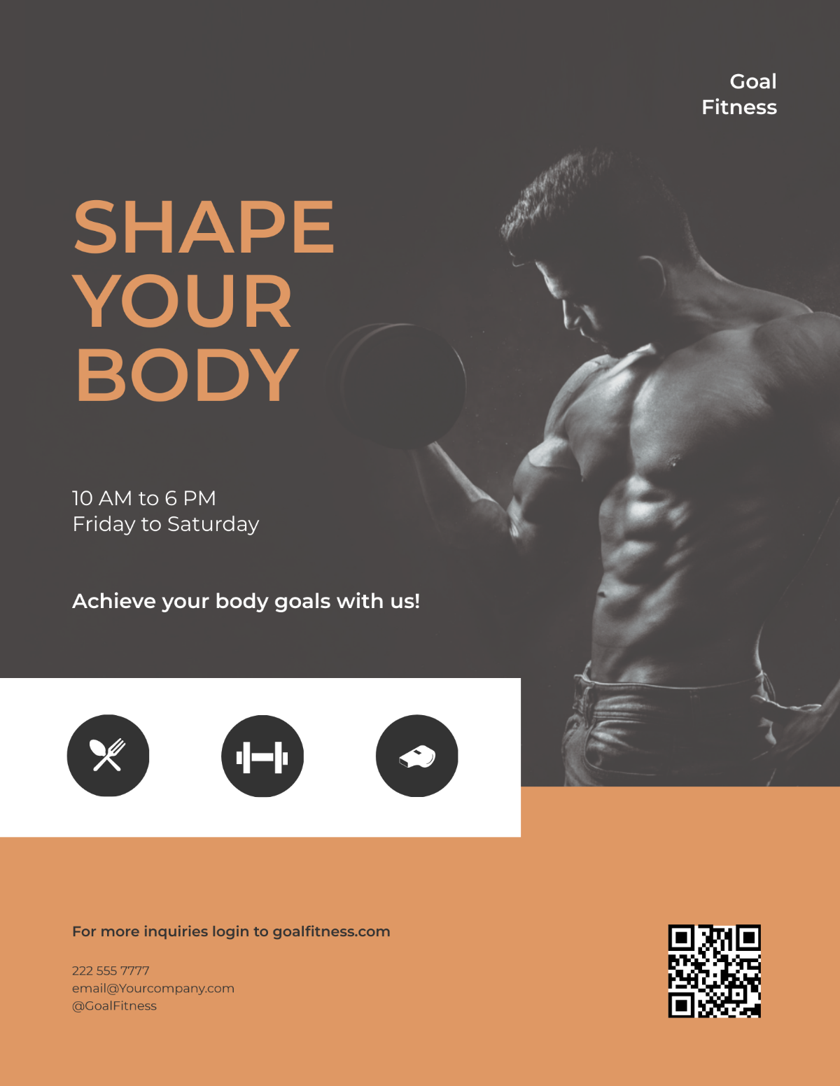 Sports Fitness Gym Flyer Template