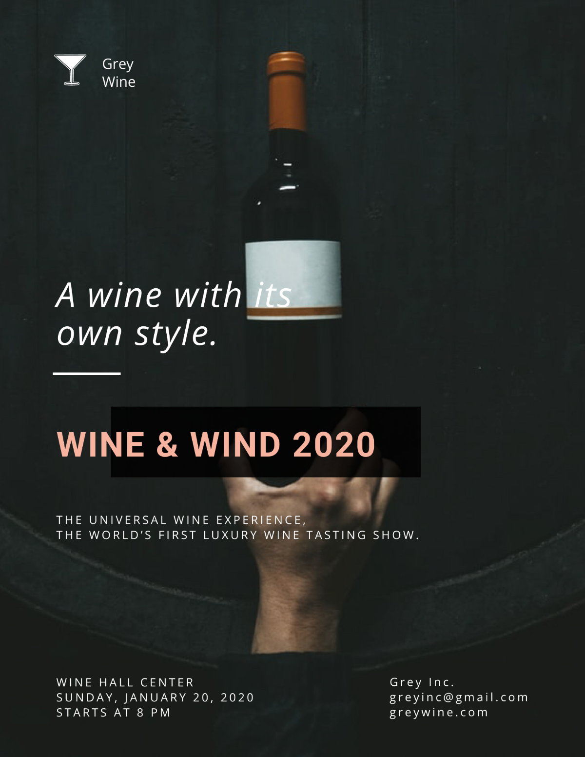 Wine Testing Flyer Template