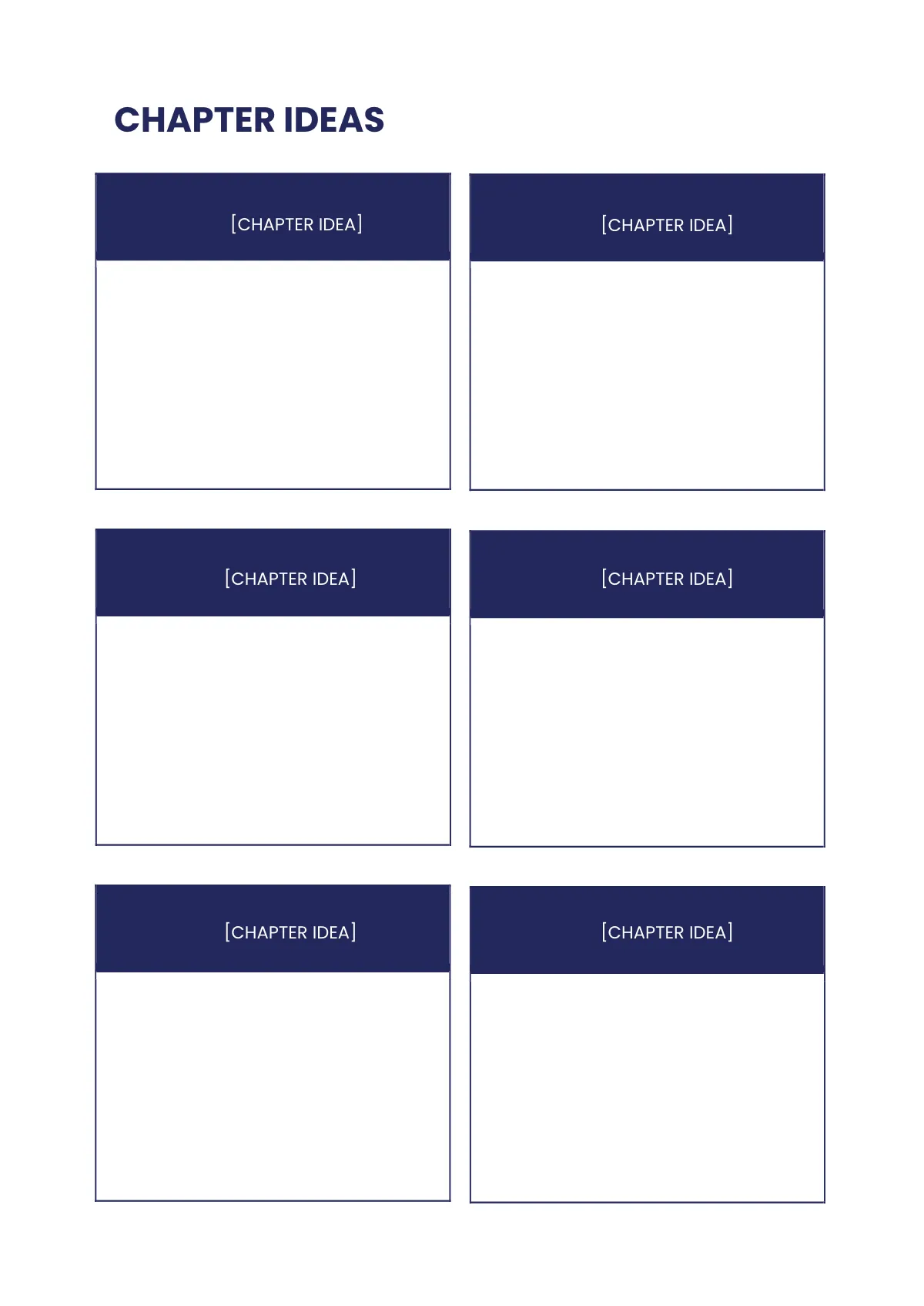 Free Editable Story Planner Template to Edit Online