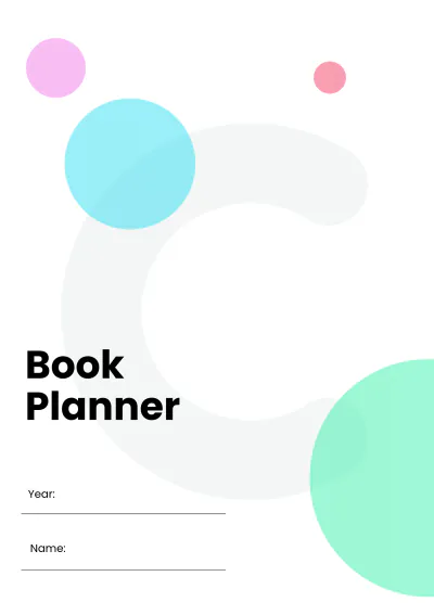 Free Basic Book Planner Template to Edit Online
