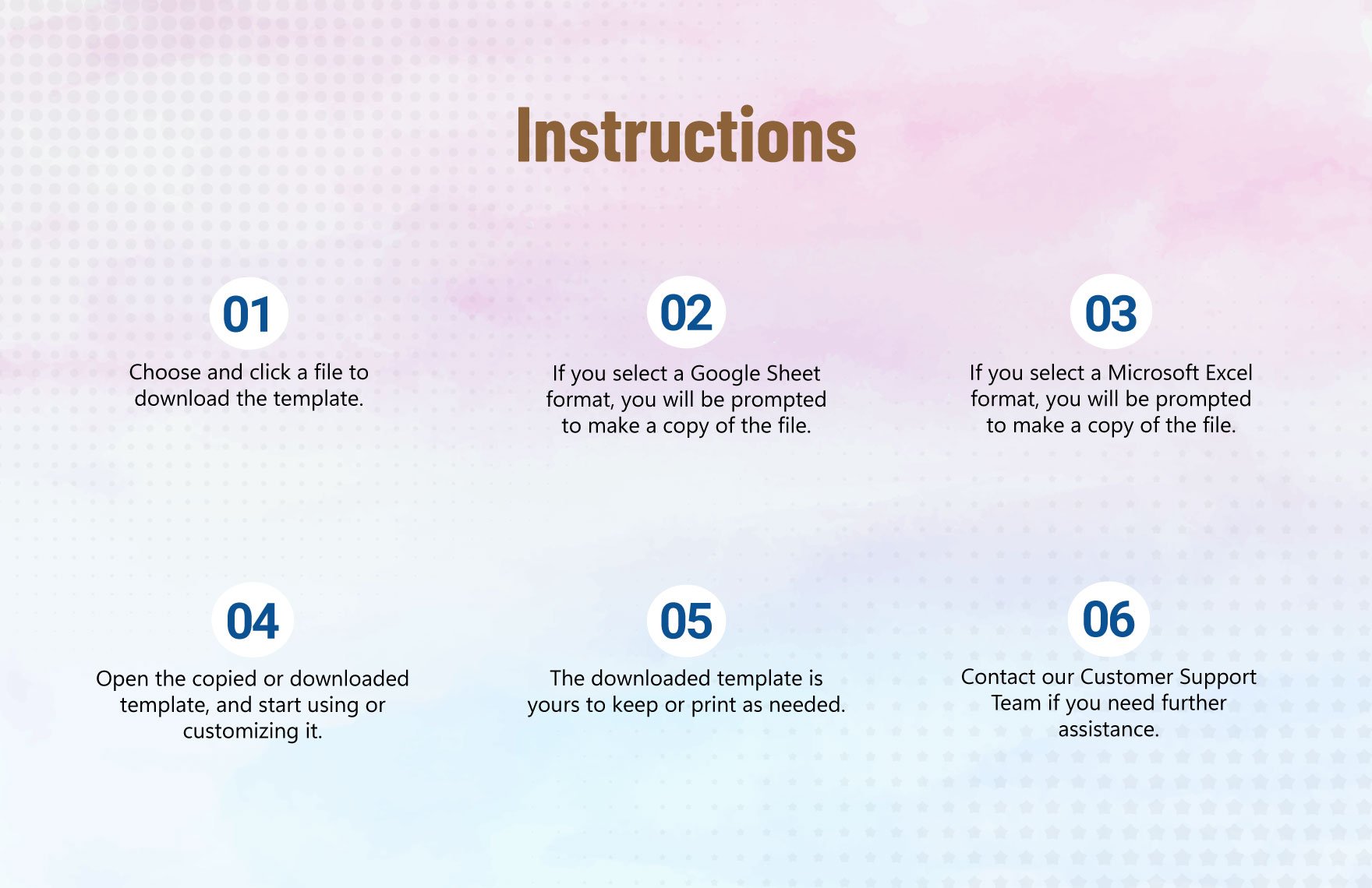 Monthly Financial Budget Template