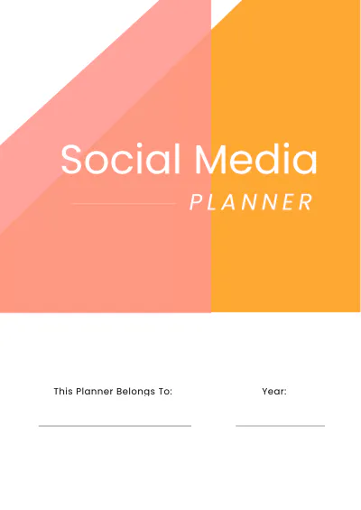 Free Sample Social Media Planner Template to Edit Online