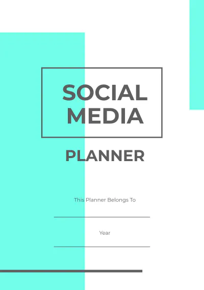 Free Simple Social Media Planner Template to Edit Online