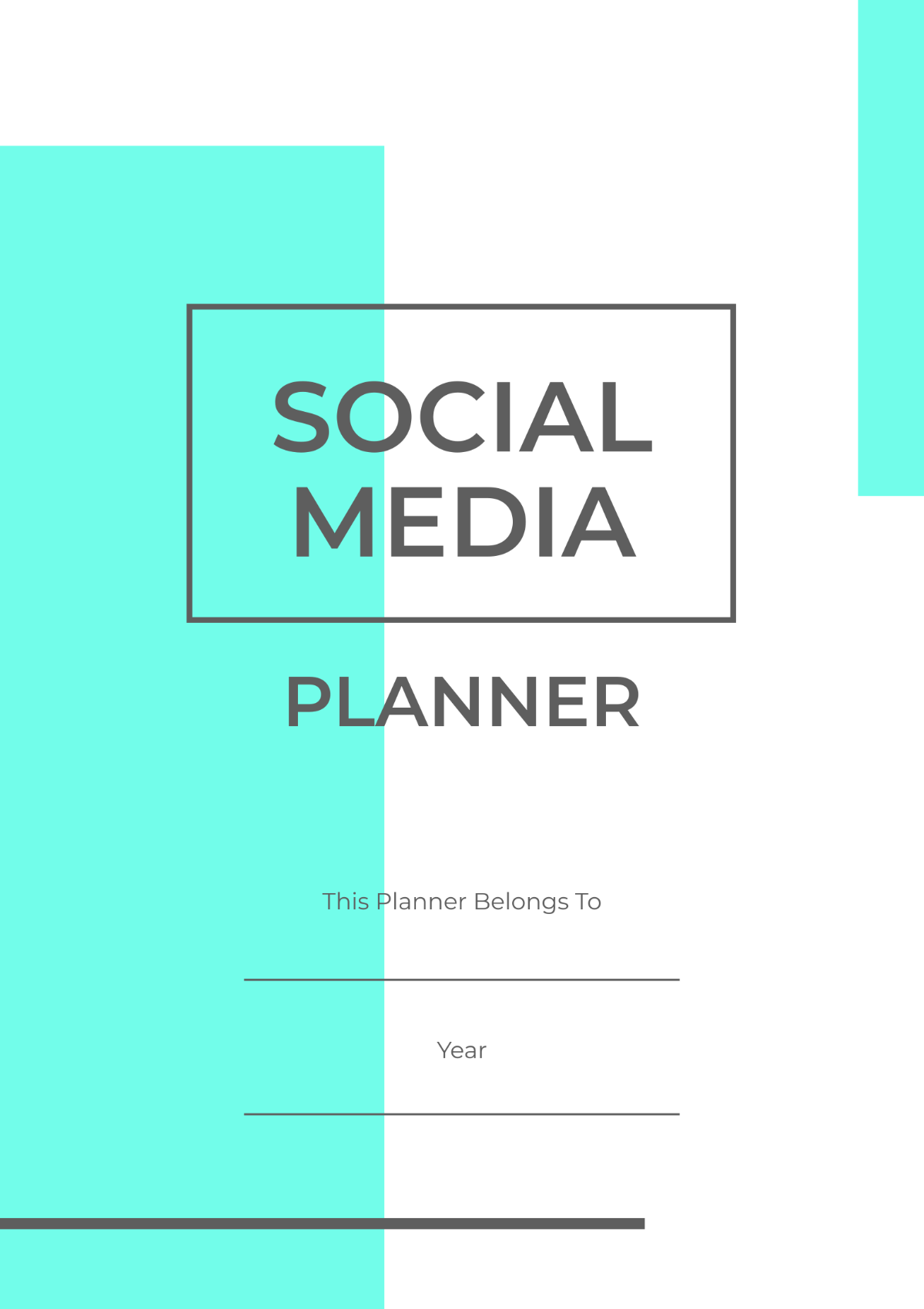Free Simple Social Media Planner Template