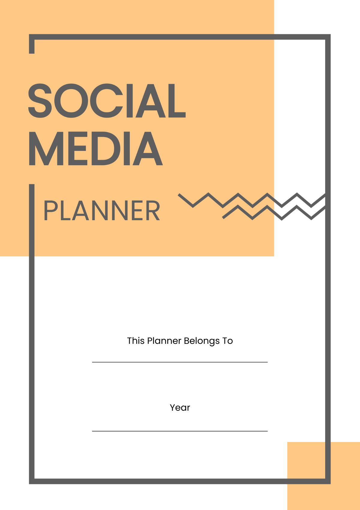 Basic Social Media Planner Template