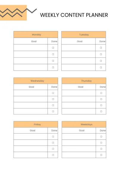 Free Basic Social Media Planner Template to Edit Online