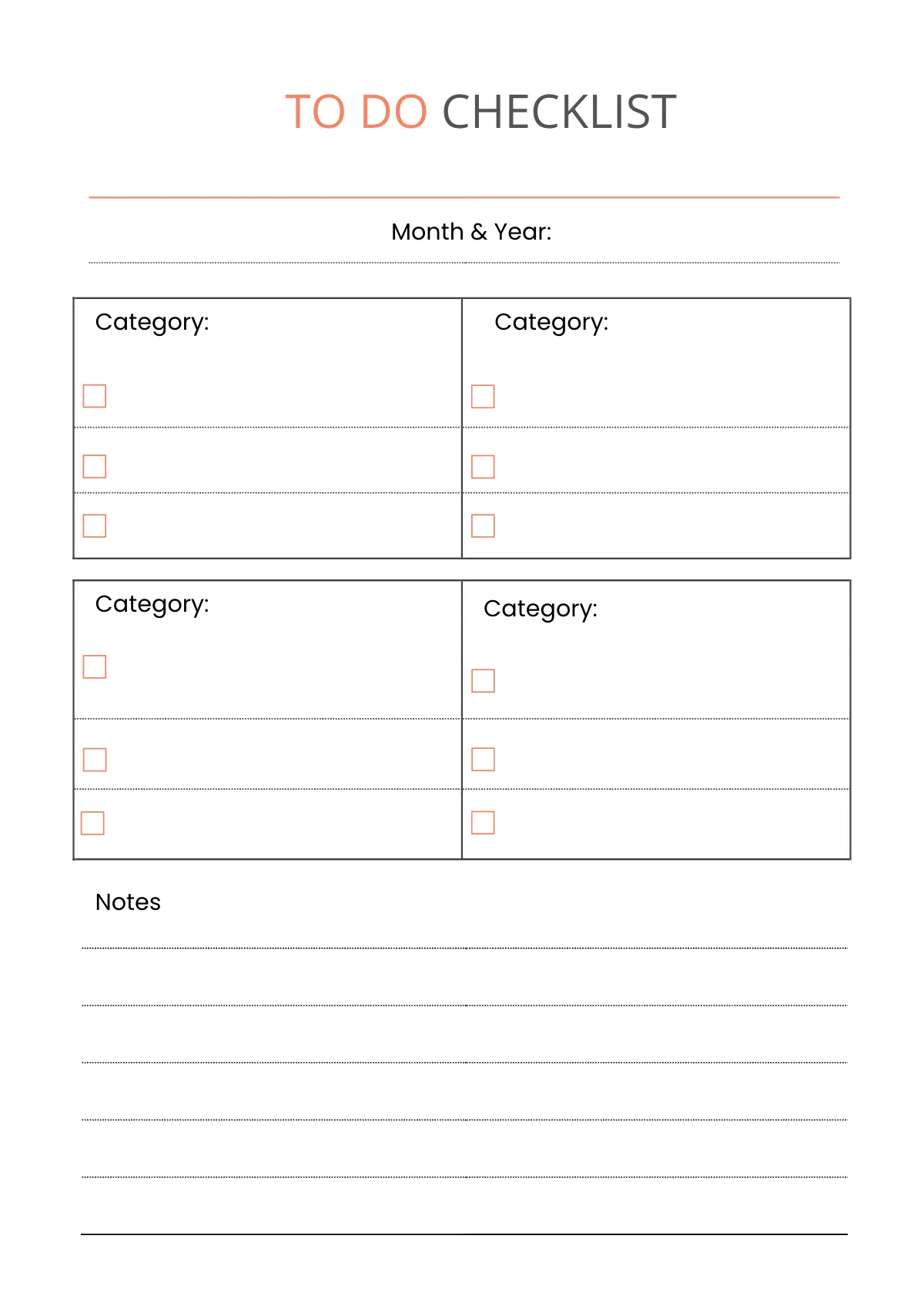 Free Simple Goal Planner Template to Edit Online