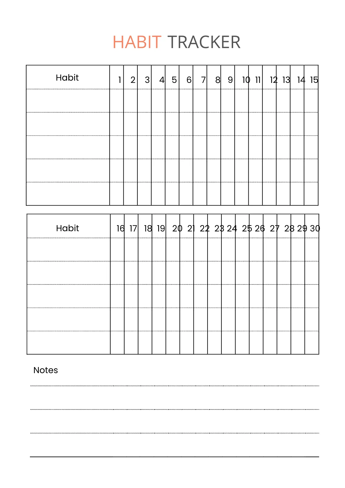 Free Simple Goal Planner Template to Edit Online