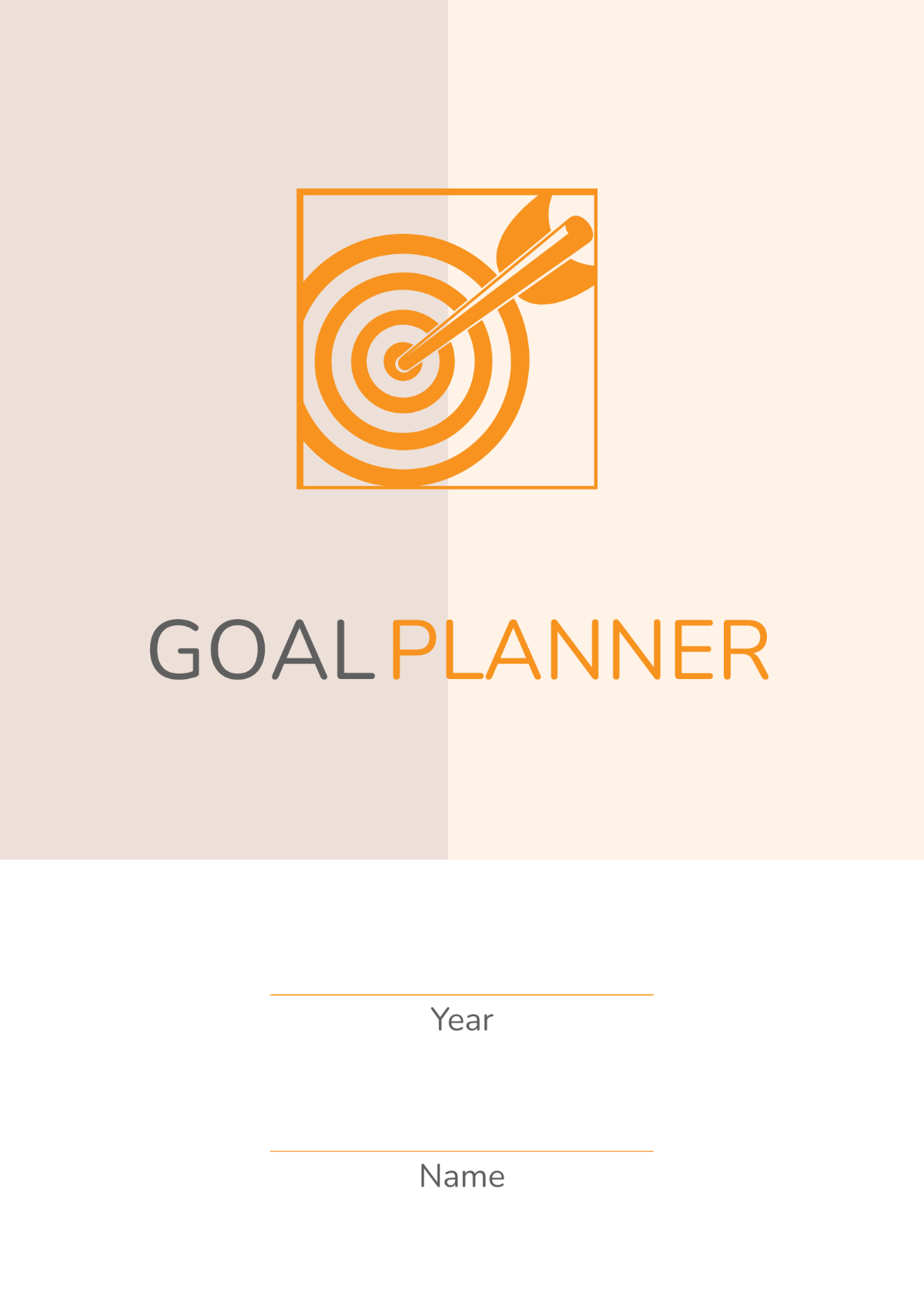 Editable Goal Planner Template