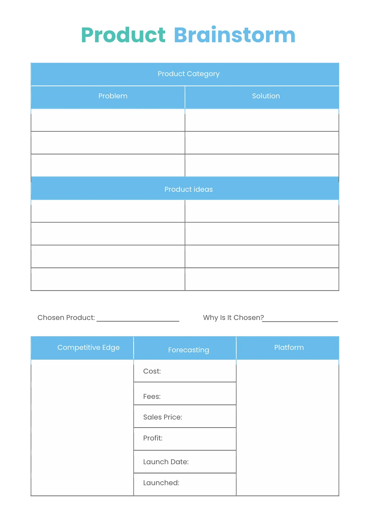 Free Editable Sales Planner Template to Edit Online