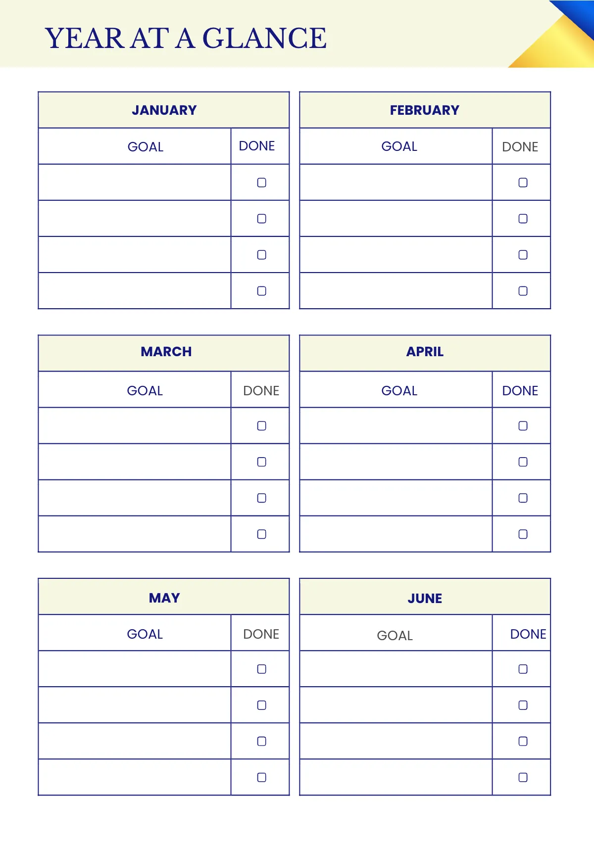 Free Simple Sales Planner Template to Edit Online