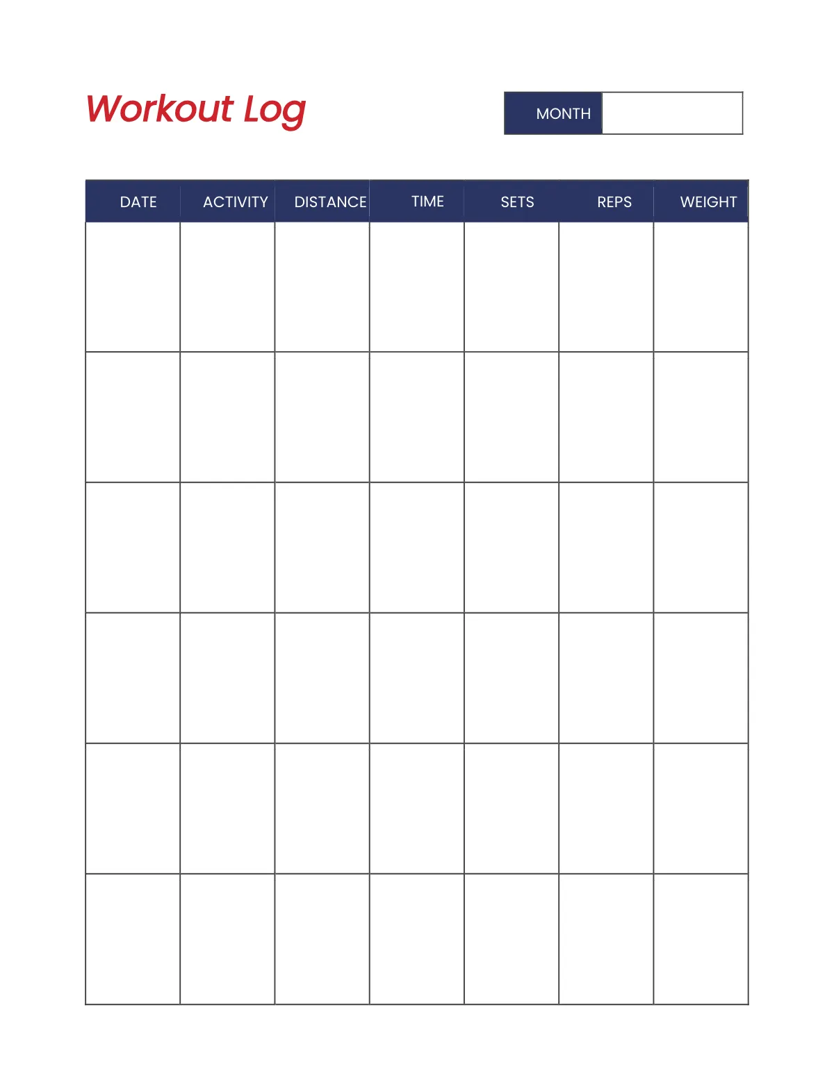 Free Editable Training Planner Template to Edit Online