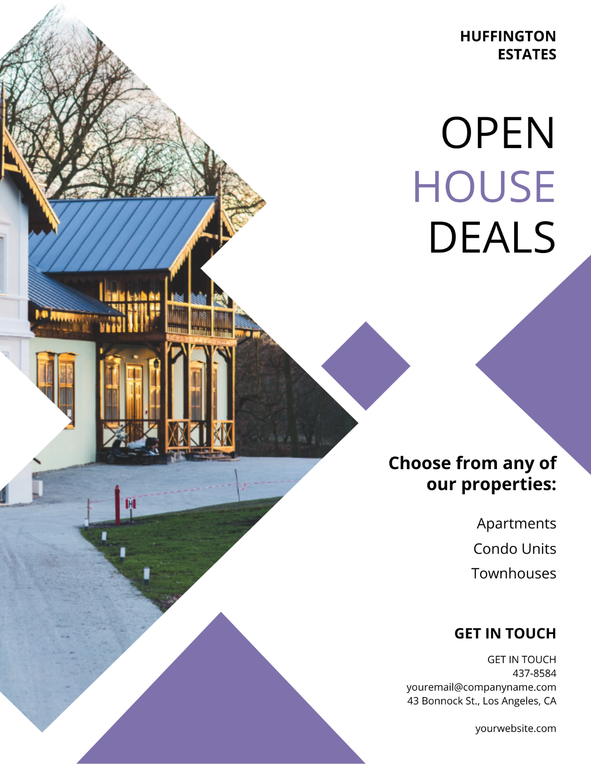 Open House Deals Flyer Template