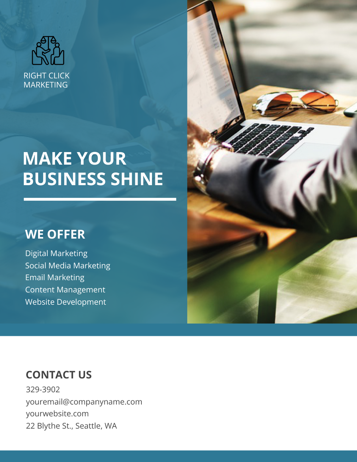 Business Consultant Flyer Template - Edit Online & Download