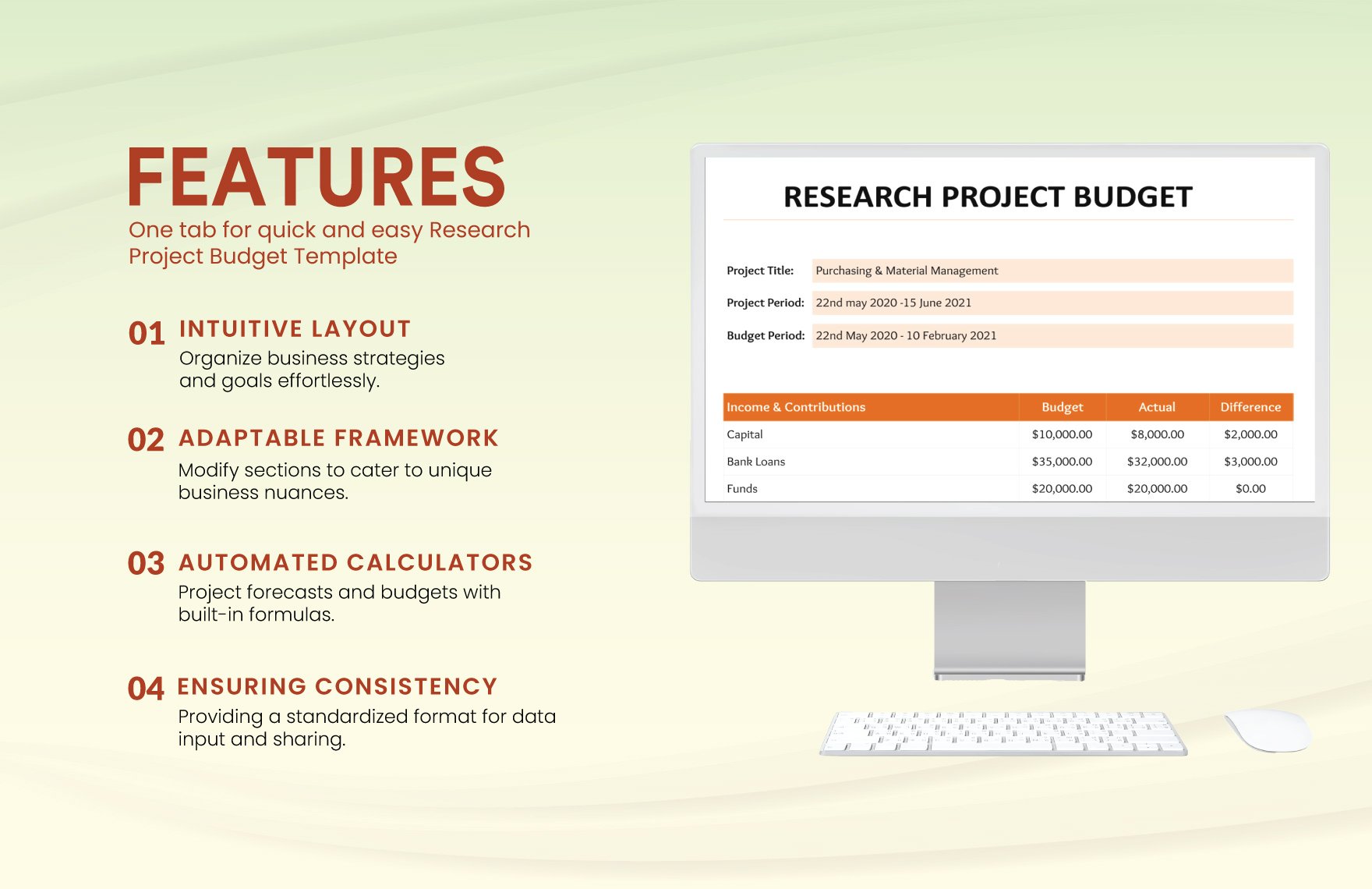 Research Project Budget Template