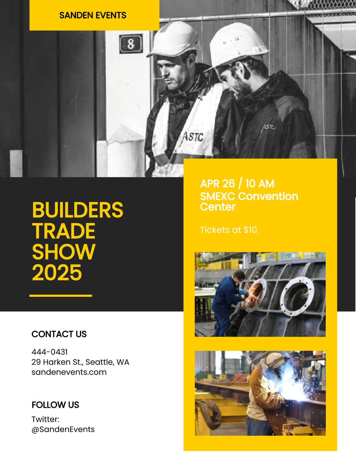 Builder's Trade Show Flyer Template