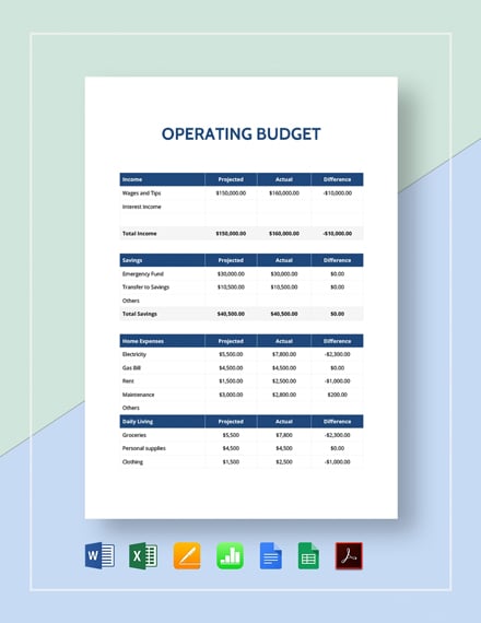 25  FREE Budget Templates in Microsoft Word (DOC) Template net