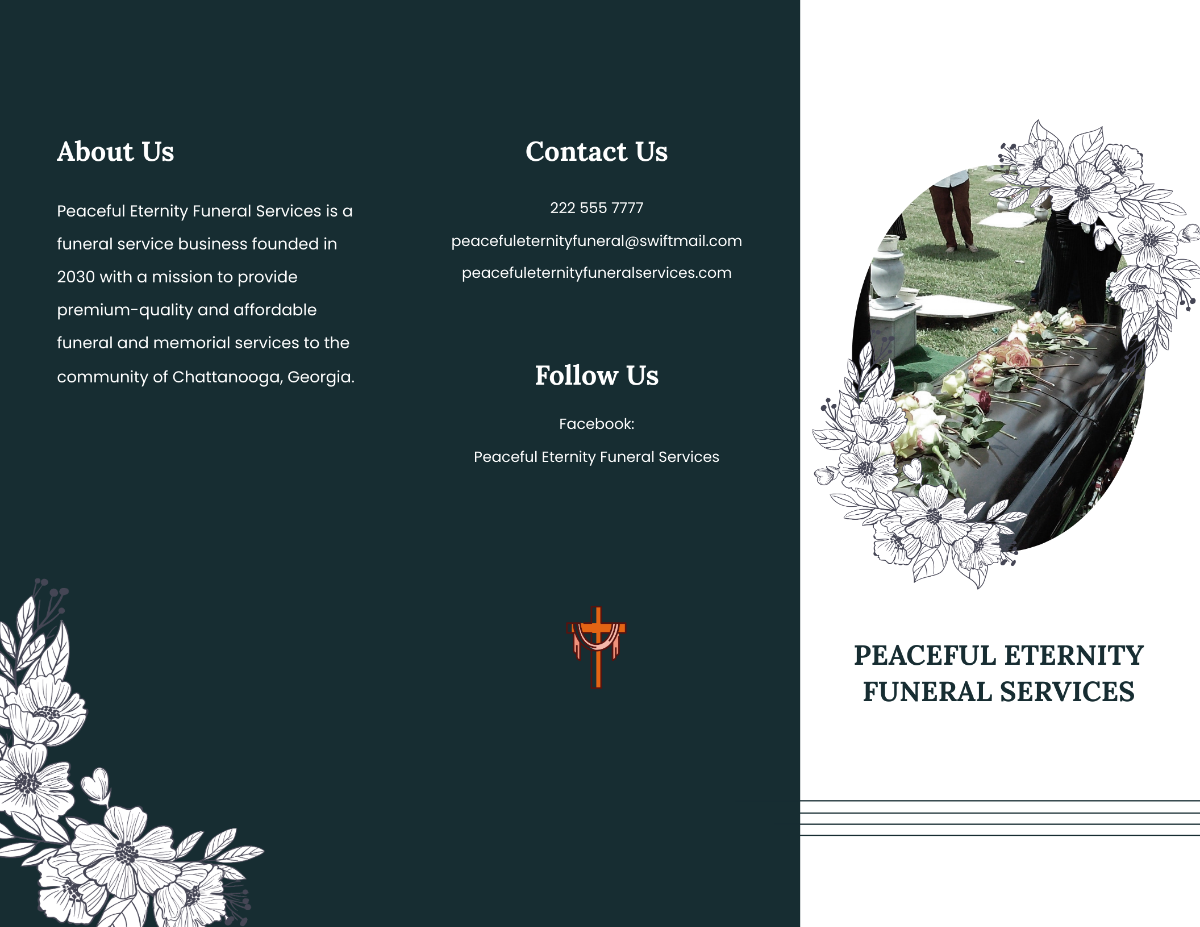 Free Memorial Brochure Templates, Editable and Printable