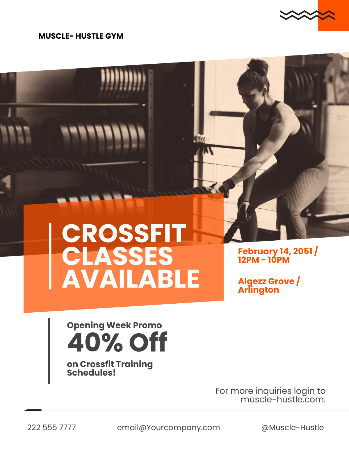 CrossFit Schedule Flyer Template - Edit Online & Download