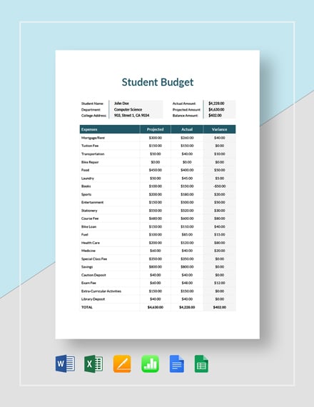 student-budget
