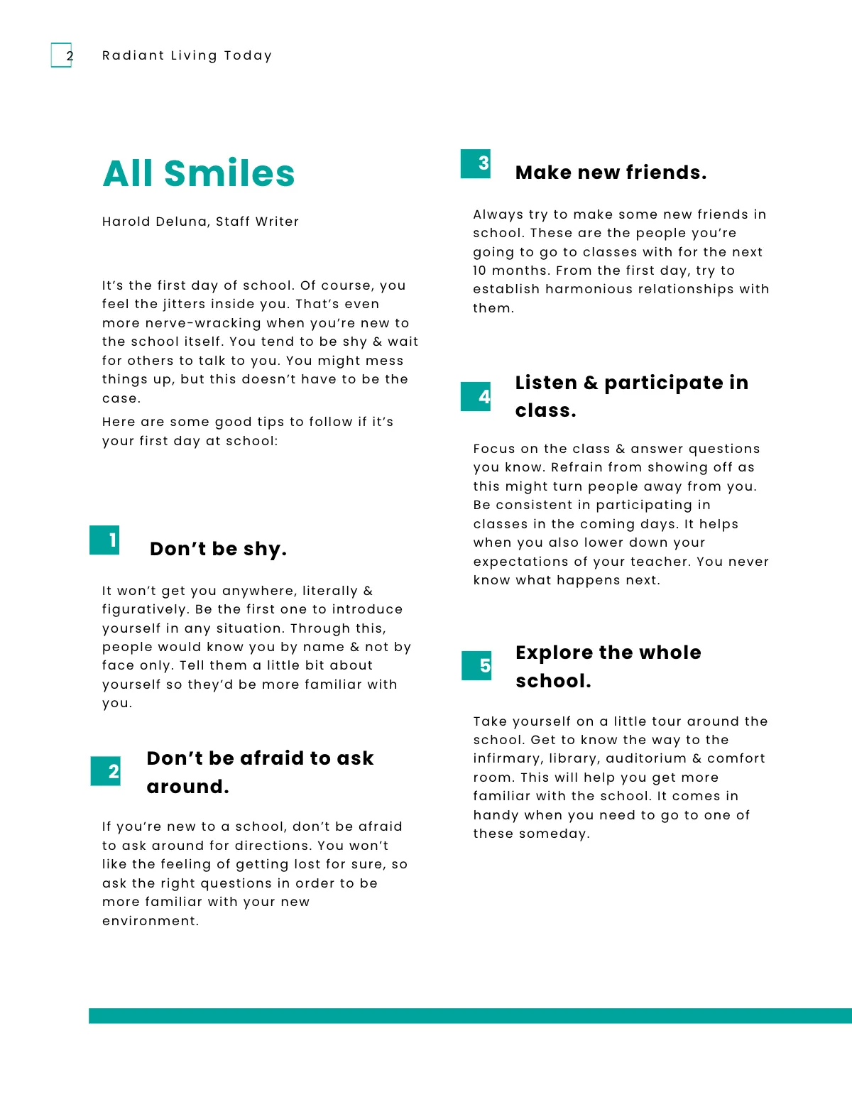 Free Student Magazine Template to Edit Online