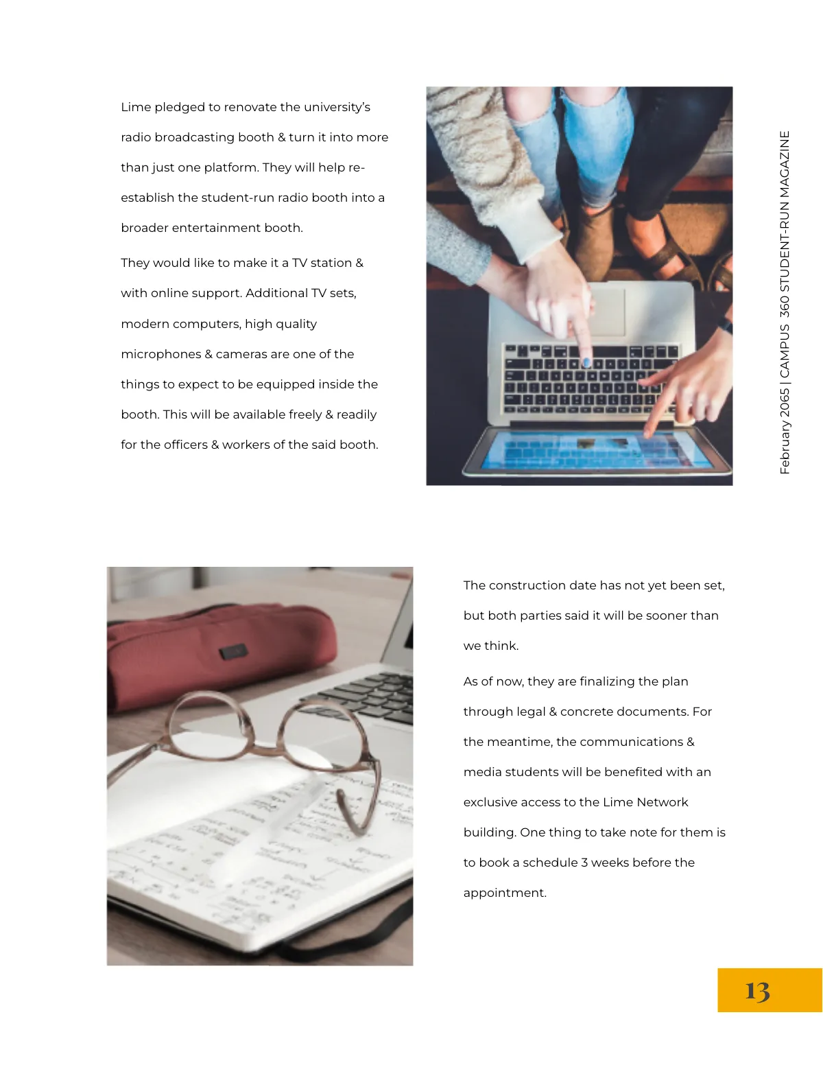 Free Student News Magazine Template to Edit Online