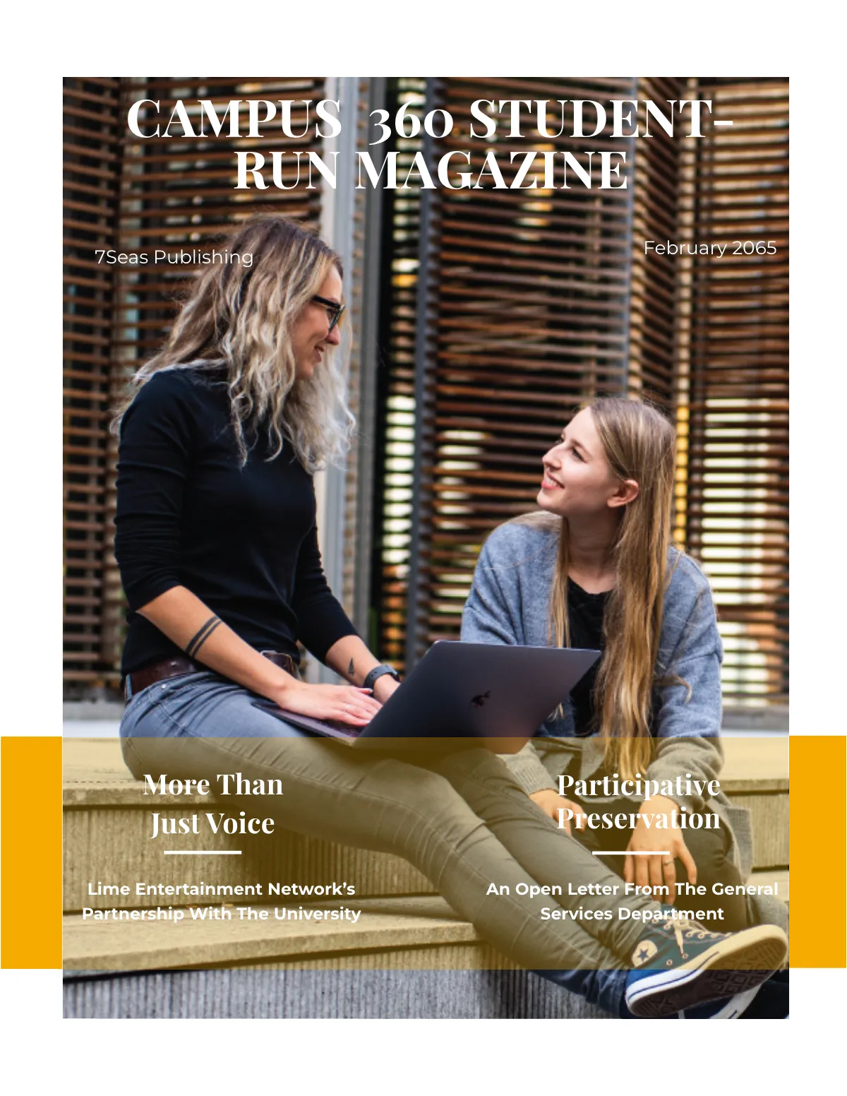 Free Student News Magazine Template to Edit Online