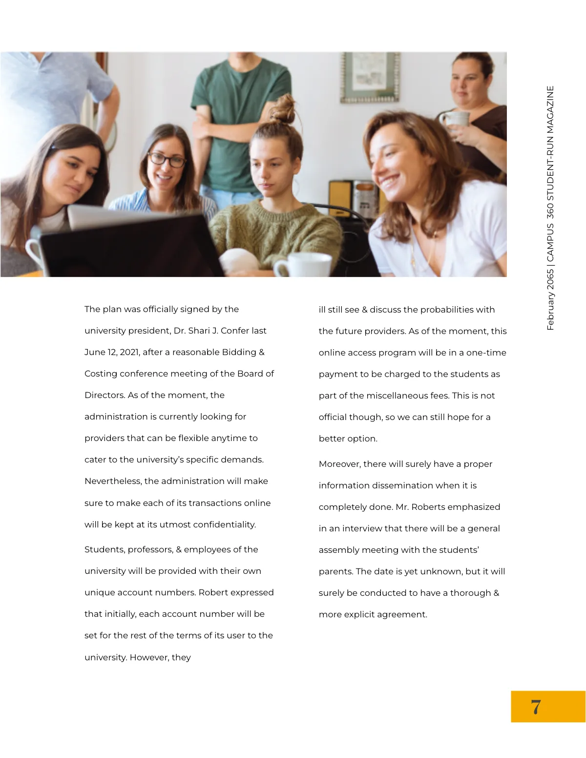 Free Student News Magazine Template to Edit Online