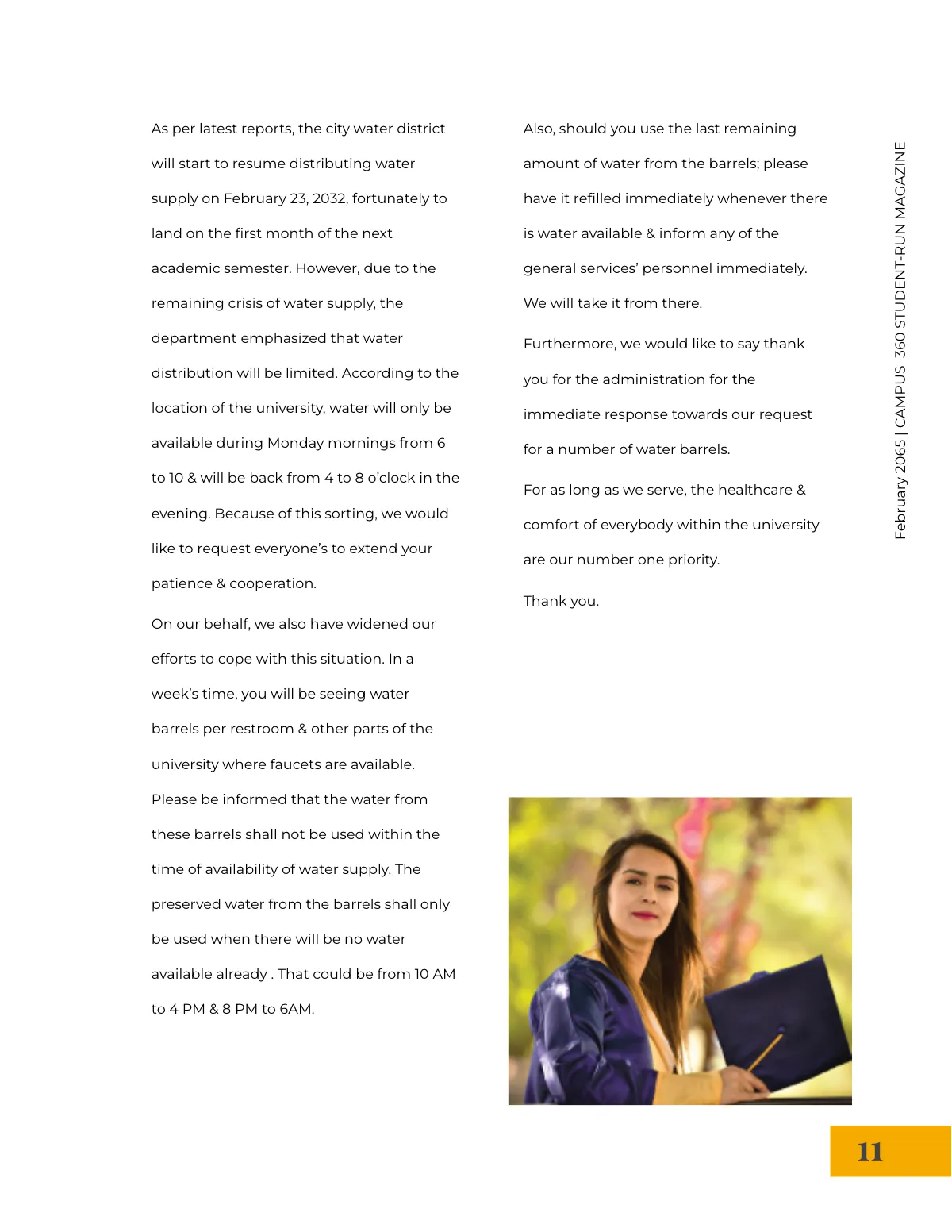 Free Student News Magazine Template to Edit Online