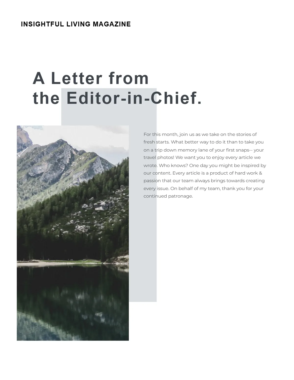 Free Tourist Magazine Template to Edit Online