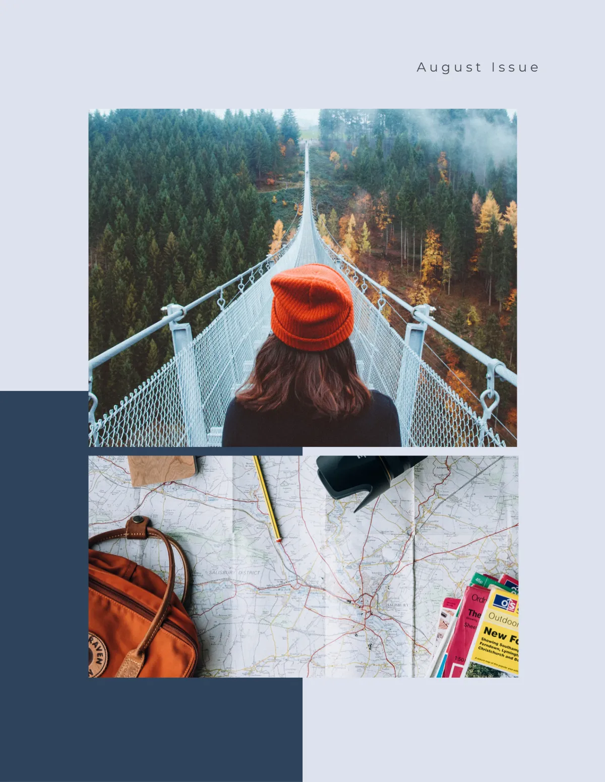 Free Tourist Magazine Template to Edit Online