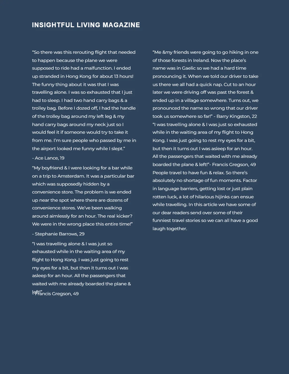 Free Tourist Magazine Template to Edit Online