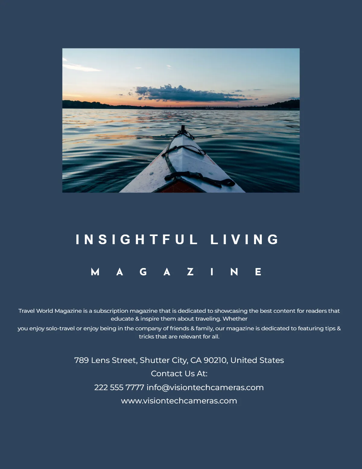 Free Tourist Magazine Template to Edit Online