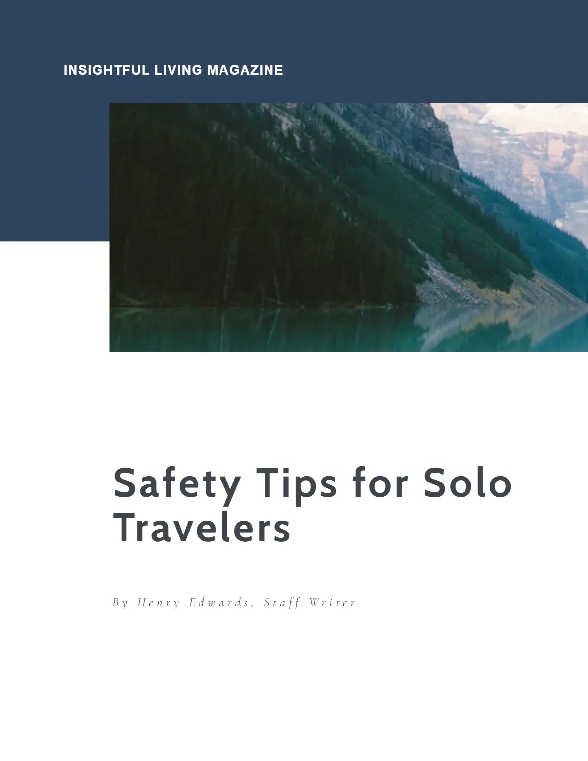 Free Tourist Magazine Template to Edit Online