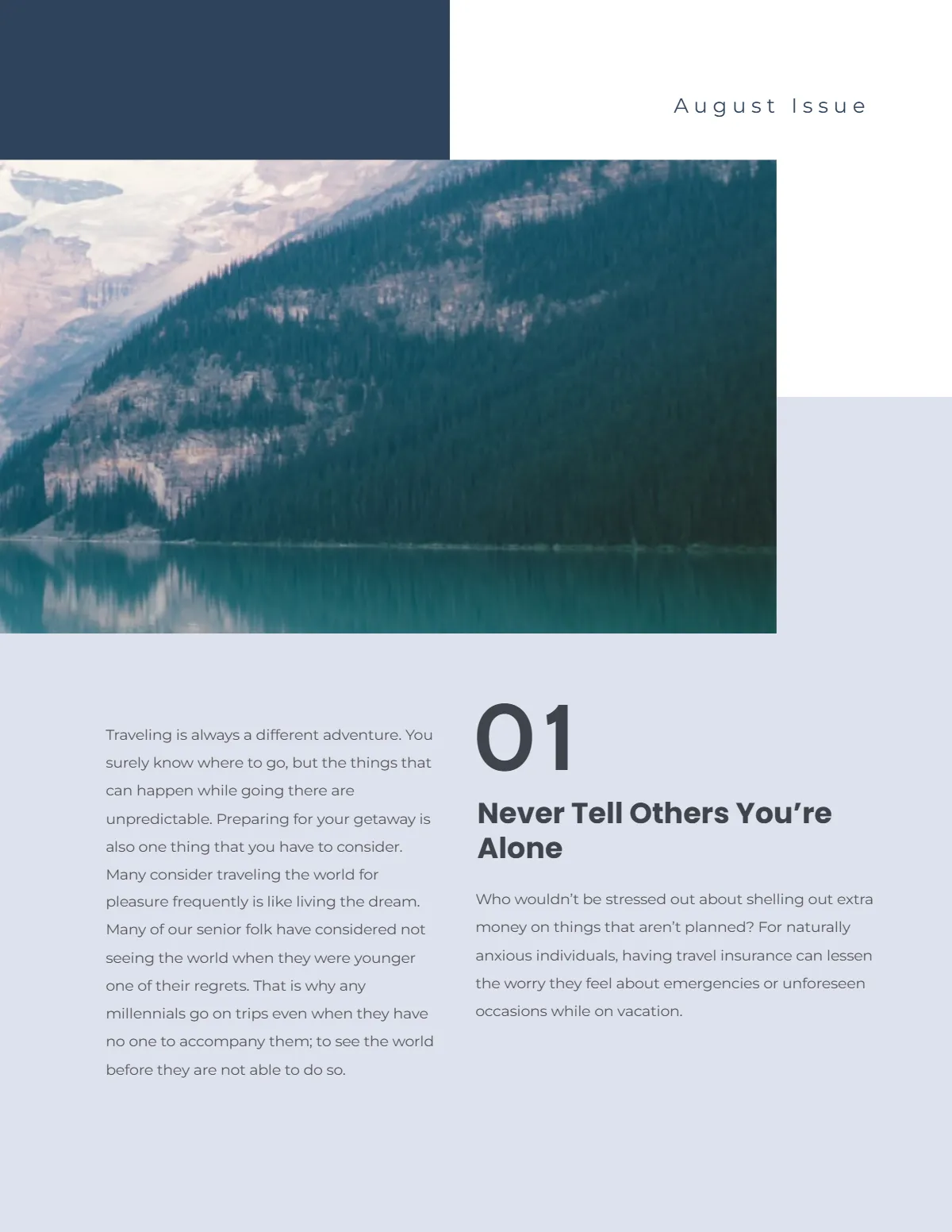 Free Tourist Magazine Template to Edit Online