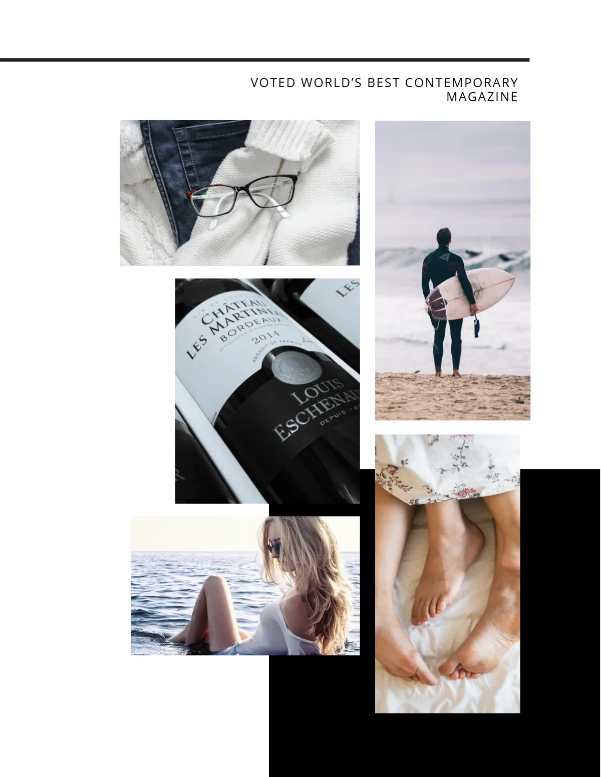 Free Minimalist Magazine Template to Edit Online