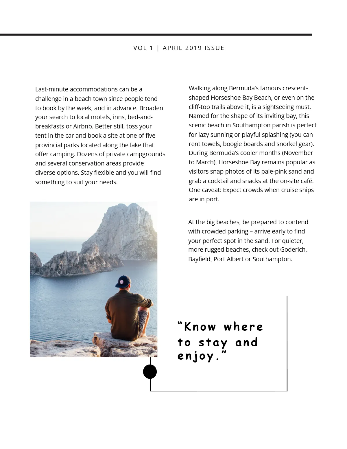 Free Minimalist Magazine Template to Edit Online